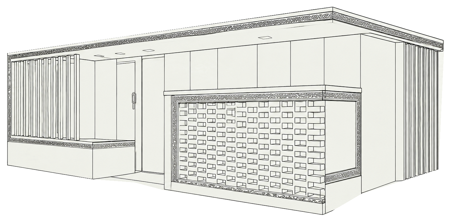 Qinghai toilet architectural rendering