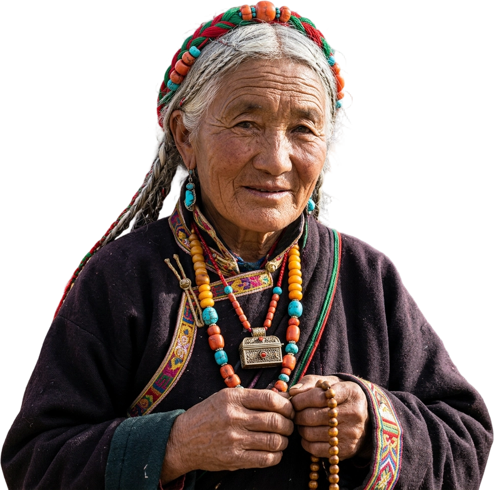 Tibetan villager portrait
